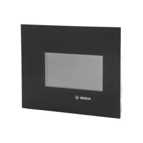 Ajtó Bosch Mikrohullámú Sütőhöz – Fekete Üveg – BFL634 / BFR634 szériához (00772425 kompatibilis)