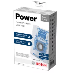 Porzsák Bosch Porszívóhoz – PowerProtect Type G ALL – 4 db + 1 szűrő (BBZ41FGALL kompatibilis)