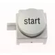Bosch Mosogatógép Start Gomb – Ezüst, "start" felirattal – SMV46 széria (10004904)