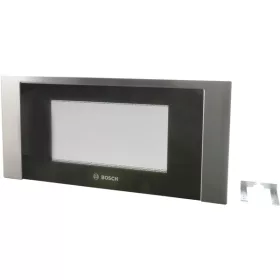 Ajtó Bosch Mikrohullámú Sütőhöz – Rozsdamentes acél – BFL634 / BFR634 szériához (12012912 kompatibilis)