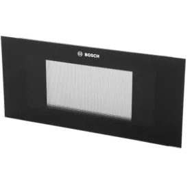 Mikrohullámú Sütő Ajtó Boschhoz – Fekete üveg – BFL / BEL szériához (12012912 kompatibilis)