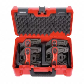   Préspofa készlet, M 15-18-22-28 mm préspofákkal, kofferben,  (ROMAX 3000, 4000, AC-ECO présgéphez), ROTHENBERGER 015062X