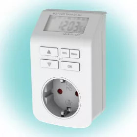   Digitális időkapcsoló, beltéri, 98 ki-, bekapcsolás/hét, IP20, beépített akku, 3680W, GAO 0743H