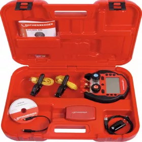  Digitális szervizcsaptelep, ROCOOL 600, 2 csipeszes hőmérséklet érzékelővel, RED BOX, ROTHENBERGER 1000000572