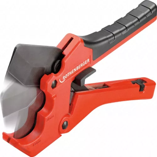 Csővágó olló, műanyag csövekhez, racsinis 0-42 mm-ig, ROCUT 42 TWIN CUT, ROTHENBERGER 1000003011