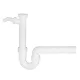 Gorenje Szagzáró Szifon – PP, Fehér, 1 1/2" x 50mm – Mosogatógép csatlakozóval (4042707100917)