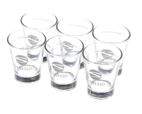 SYNESSO SHOT POHÁR, FEHÉR 'S' LOGÓ, 6PK