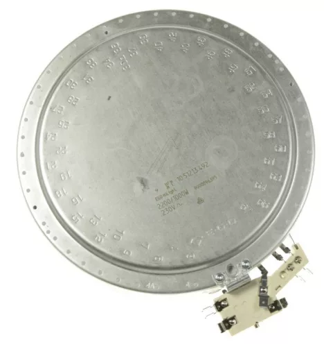 Hősugárzó Főzőlaphoz Bosch / Siemenshez – 210 mm – Kétkörös (00436626 kompatibilis)