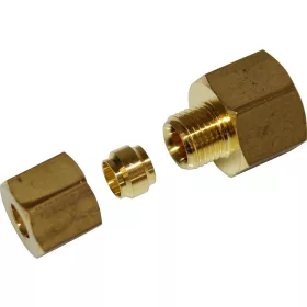 Egyenes Csatlakozó Spinel Kávégépekhez – 1/4" F - 6 mm – Kúpos gyűrűvel – Due Lux szériához