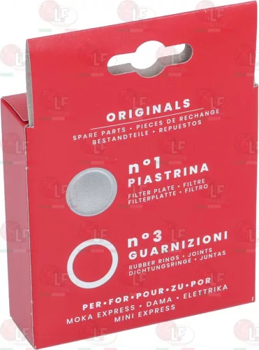 Bialetti Eredeti Tömítés és Szűrő Készlet 2 csészés kávéfőzőhöz (0800032)