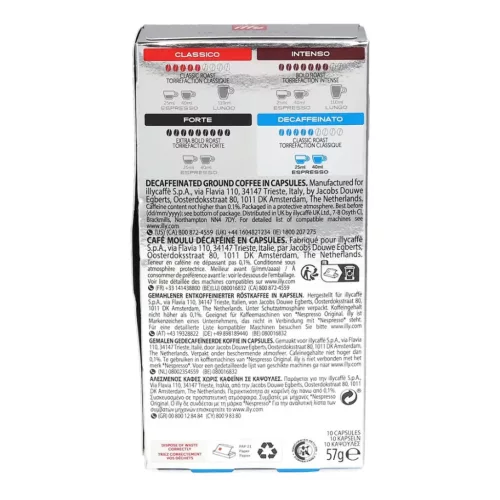 Illy Espresso Decaffeinato Kávékapszula – 10 db, 100% Arabica, Koffeinmentes – Nespresso kompatibilis (8861)
