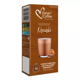 Italian Coffee Nocciola mogyoró ízű kávékapszula, Nespresso kompatibilis, 10 db (10ICNES_NOCCIOLA)