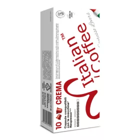   Italian Coffee Crema Cremoso Nespresso kompatibilis kávékapszula (10 db) (10NES_CREMA)