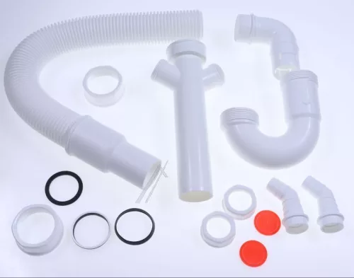 SZIFON, FLEXIBILIS PP FEHÉR 1 1/2"X50