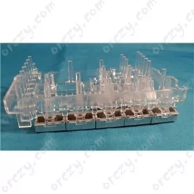 Közdarab plexi (gombokkal) AEG szárítógép