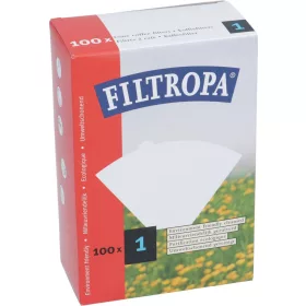 Kávégép filtropa fehérített papír szűrő 1 100