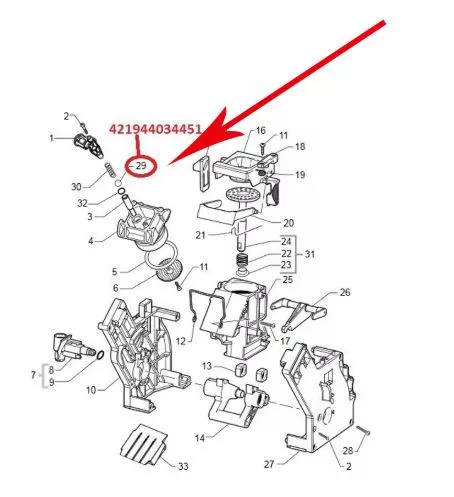 Gaggia Üveg golyó krémesítő szelephez, 5 mm (421944034451)