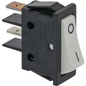   Ugolini Fehér Egypólusú Billenőkapcsoló - 16A 250V, 22x30mm - Jégkása gépekhez (21125-00000)