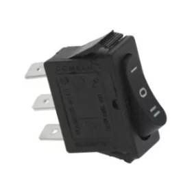 Hárompólusú kapcsoló (fekete) 16A 250V