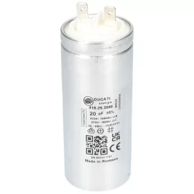 Electrolux Szárítógép Üzemi Kondenzátor – 20µF, 475V, Fémházas – AEG, Electrolux (1240344760)