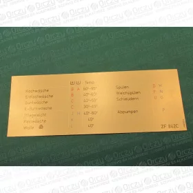 Programtábla (eredeti) ELECTROLUX ZF 842C mosógép