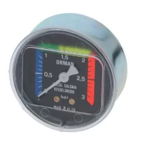 BOJLERNYOMÁSMÉRŐ ø 62 mm 0÷3 bar