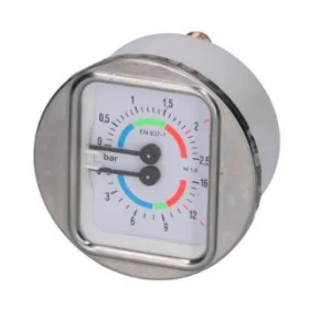 KAZÁN-SZIVATTYÚ NYOMÁSMÉRŐ ø 63 mm