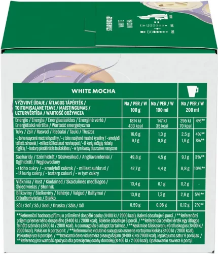 Starbucks® White Mocha by Nescafé® Dolce Gusto® kávékapszula, 12 db (12525929)