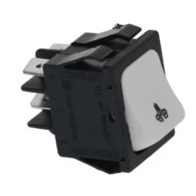 FEHÉR BIPOLÁRIS NYOMÓGOMB 16A 250V
