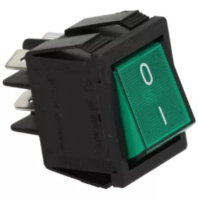 2 pólusú kapcsoló zöld 16A 250V