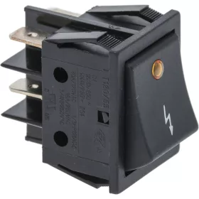   Quick Mill Bipoláris Kapcsoló – 16A 250V, 22x30mm, Narancssárga LED – Quick Mill és Spinel kávégépekhez