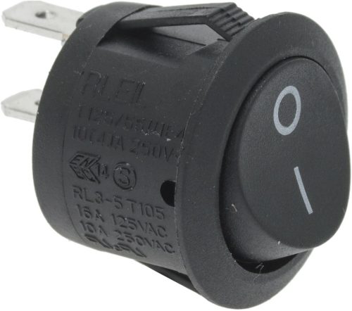 SWITCH BLACK SINGLE-POLE 10A 250V