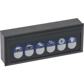 PROMAC kavegep nyomogombos panel 6 gombos Club Compact Green