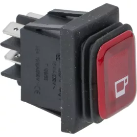 Kávégép piros bipoláris kapcsoló 16A 250V