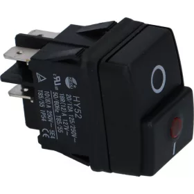   Bipoláris Kapcsoló Rancilio Kávégéphez - 12A / 250V - Piros jelzőfényes (34030037 kompatibilis)