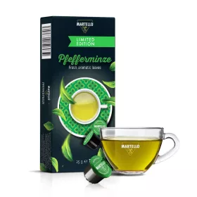   Martello Borsmenta Tea Kapszula – Frissítő menta íz – Martello kávégépekhez (10 db) (7630888263803)