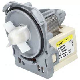   40W Szivattyú, ürítő, 3 körmös, hátul sarus (eredetivel megegyező ASKOLL M114 RS0611) ELECTROLUX mosógép