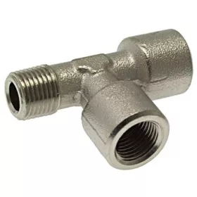   T-ELÁGAZÁS átmérő 1/8'M-1/8'F-1/8'F NIKKEL-PL