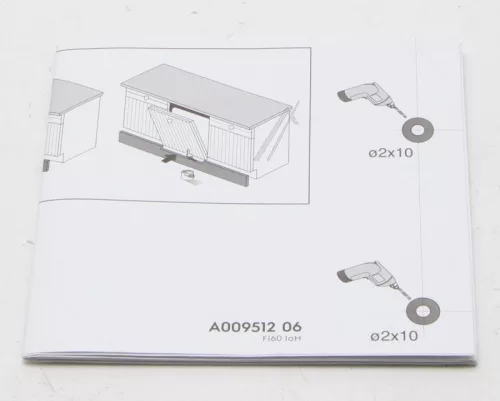 Electrolux / AEG Mosogatógép Beépítő Sablon – Bútorlap rögzítéshez – ZDT26001FA, ESL5330LO (7321423900023)