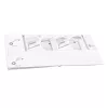 Electrolux / AEG Mosogatógép Beépítő Sablon – Bútorlap rögzítéshez – ZDT26001FA, ESL5330LO (7321423900023)
