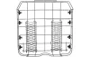 Electrolux / AEG Mosogatógép Alsó Edénytartó Kosár – 524x515x100 mm, Szürke – ESL széria (140133729099)