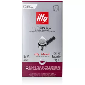   illy Intenso E.S.E. sötét pörkölsésű kávépárna, 18 db (142894)