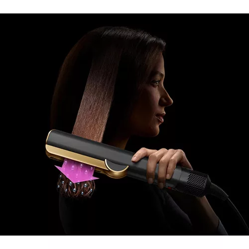 Dyson Airstrait Nedves-száraz Hajvasaló – 1600W, Amber Silk / Pink Champagne – Tárolódobozzal (Airstrait)