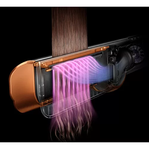 Dyson Airstrait Nedves-száraz Hajvasaló – 1600W, Amber Silk / Pink Champagne – Tárolódobozzal (Airstrait)
