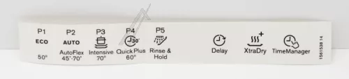 Electrolux Mosogatógép Kezelőpanel Címke – Öntapadós, Programfeliratok – ESL75330LO (1561538149)