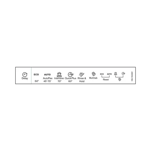 Electrolux Mosogatógép Kezelőpanel Címke – Öntapadós, Programfeliratok – ESL75330LO (1561538149)