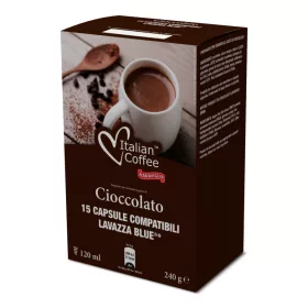 Italian Coffee Cioccolato forró csokoládé kapszula, Lavazza Blue kompatibilis, 15 db (15LB_CIOCCOLATO)