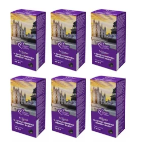 Italian Coffee Milano Dolce Cremesso® és Delizio® kompatibilis kávékapszula 96 db (6x16) (16DELIZIO_MILANO_6)