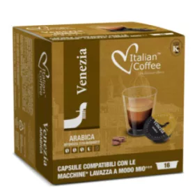   Italian Coffee Venezia Lavazza A Modo Mio kompatibilis kávékapszula, 100% Arabica (16 db) (16MMIO_VENEZIA)