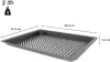 Grillező és Air Fry tálca Bosch / Siemens sütőkhöz – 455 x 375 mm – Perforált (HEZ629070 kompatibilis)